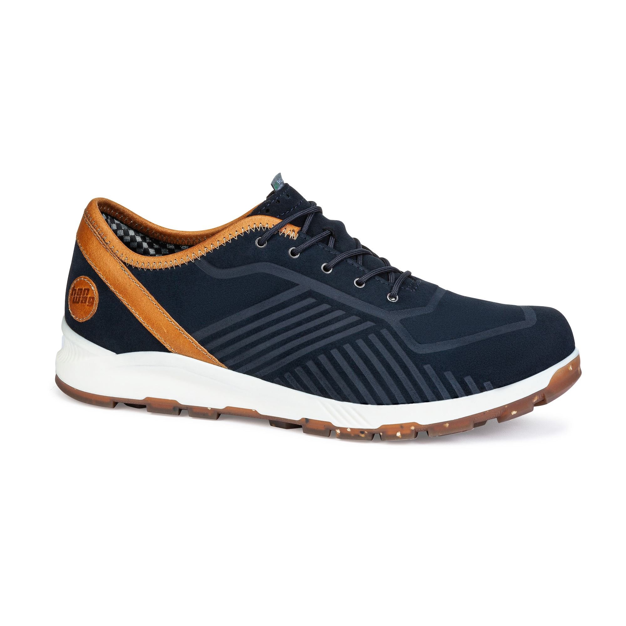 Hanwag Men's Vion ES Trail Shoes Navy/Yellow QXVGZ0946